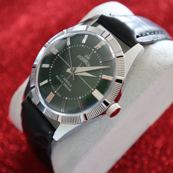 Vintage Roamer Swiss-made, professionally refurbished: 17‑jewel Manual-Wind - Picture 3 of 8